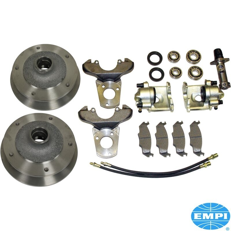 KIT DE FREIN A DISQUE AVANT POUR TRAIN A PIVOTS 5X205 EMPI Type 1 et 14 -07/65