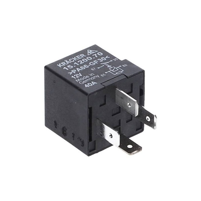 RELAIS 4 BROCHES 40A POUR DEMARREUR 12V