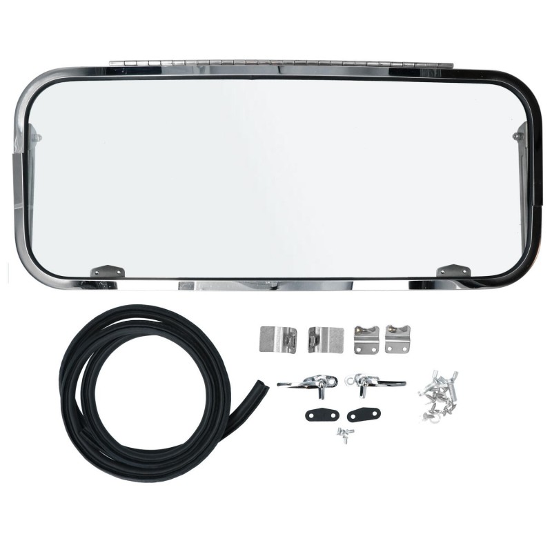 KIT VITRE SAFARI ARRIERE INOX POLI 55-63