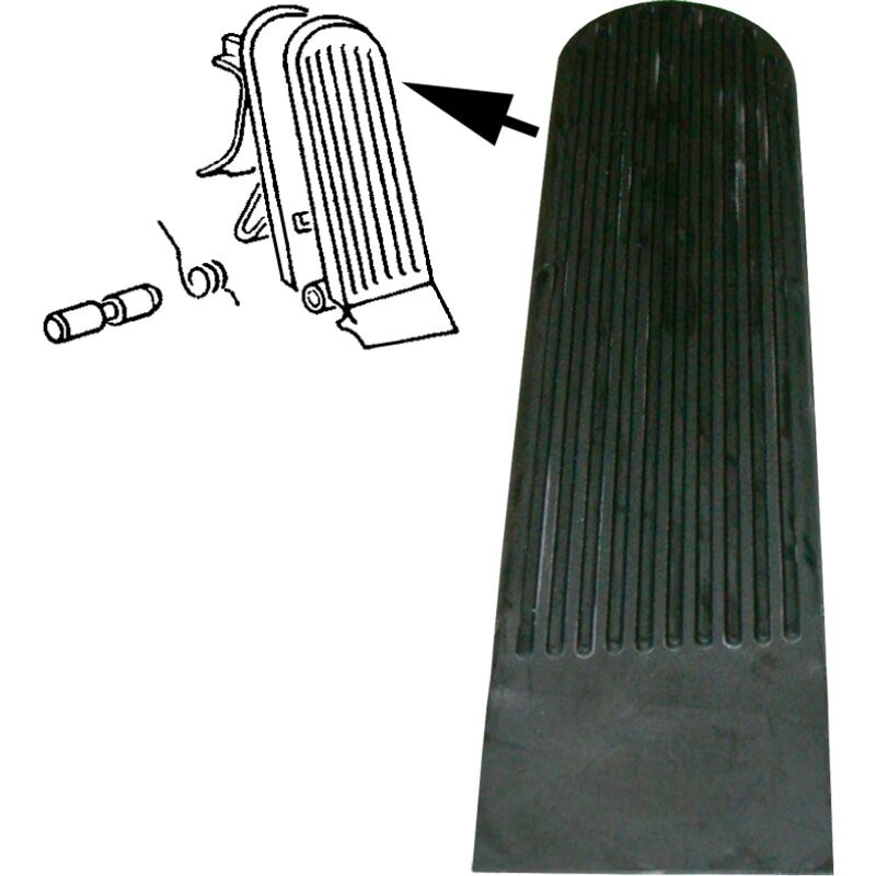 CAOUTCHOUC DE PEDALE D'ACCELERATEUR 08/59-07/77