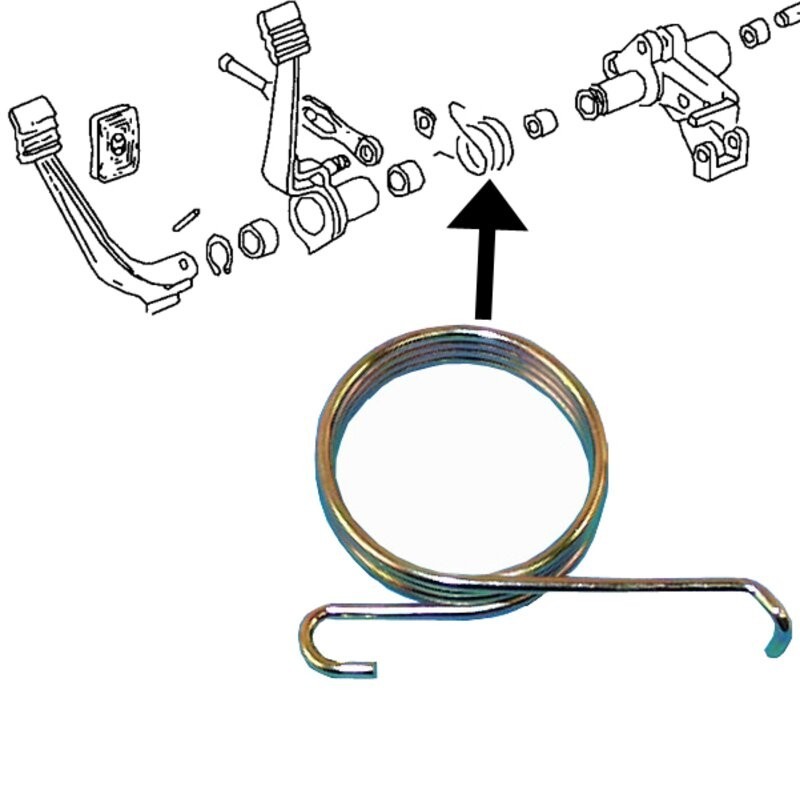 RESSORT  DE RAPPEL DE PEDALE DE FREINS 04/66-