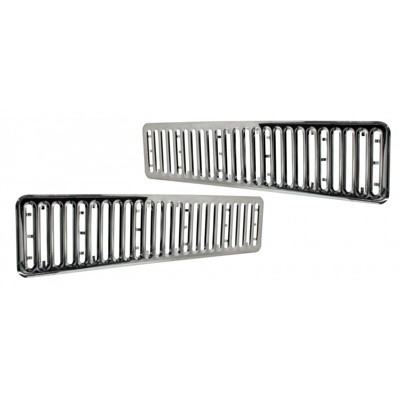 SET DE 2 GARNITURES CHROMEE DE GRILLE DE FACE AVANT T2B 72-79