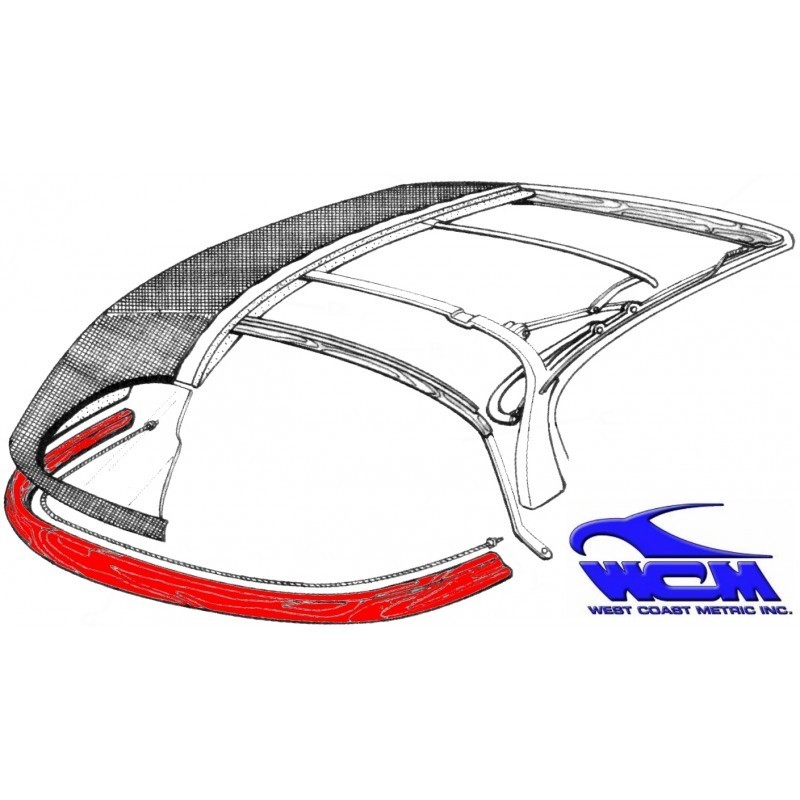 BOIS ARRIERE SUR CARROSSERIE POUR KARMANN GHIA 57-68