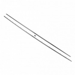 BAGUETTES CLOUTEES CHROMEES SUR BAS DE CAPOTE ARRIERE DE COX CAB -67