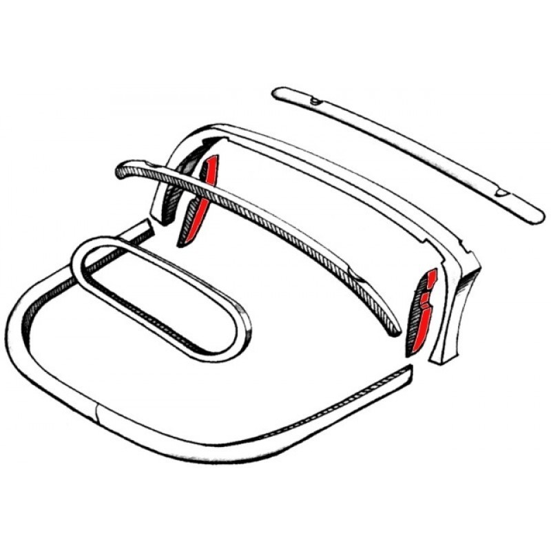 MONTANTS VERTICAUX INTERIEUR GAUCHE ET DROIT EN MATERIAU SYNTHETIQUE -59