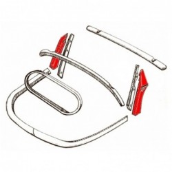 MONTANTS VERTICAUX EXTERIEUR GAUCHE ET DROIT EN MATERIAU SYNTHETIQUE 64-72