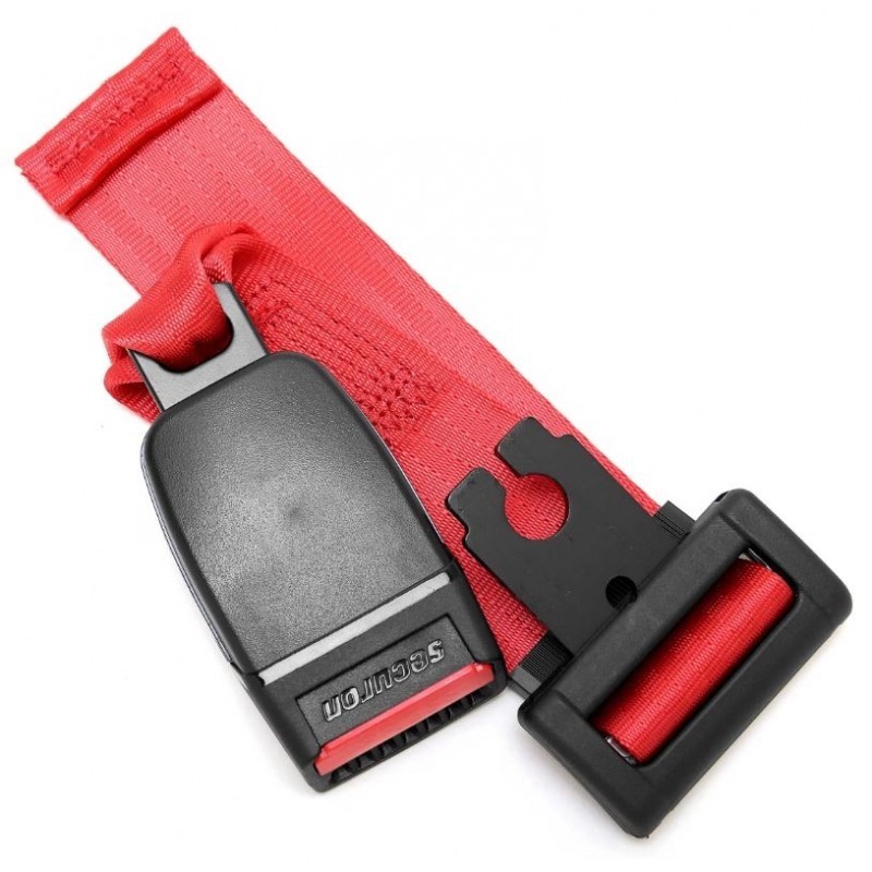 RALLONGE DE CEINTURE DE SECURITE ROUGE 40CM