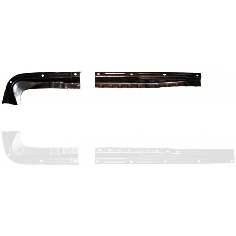 SET DE 2 TOLE DE BORD DE PLANCHER CENTRAL ET ARRIERE GAUCHE POUR TYPE3/TYPE34 61-74