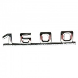 MONOGRAMME ''1600'' COULEUR ARGENT POUR PORSCHE 356