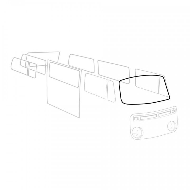 JOINT DE PARE-BRISE Type 2 08/67-07/79 (SANS JONC CHROME) Q+