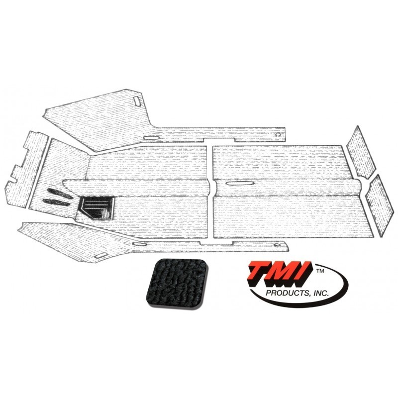 KIT MOQUETTE NOIR TYPE3 73-74 (avec chauffage)