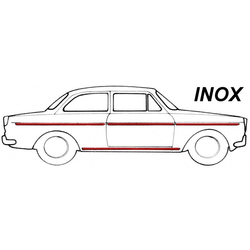 KIT BAGUETTE TYPE3 71-74 (avec répétiteurs) INOX