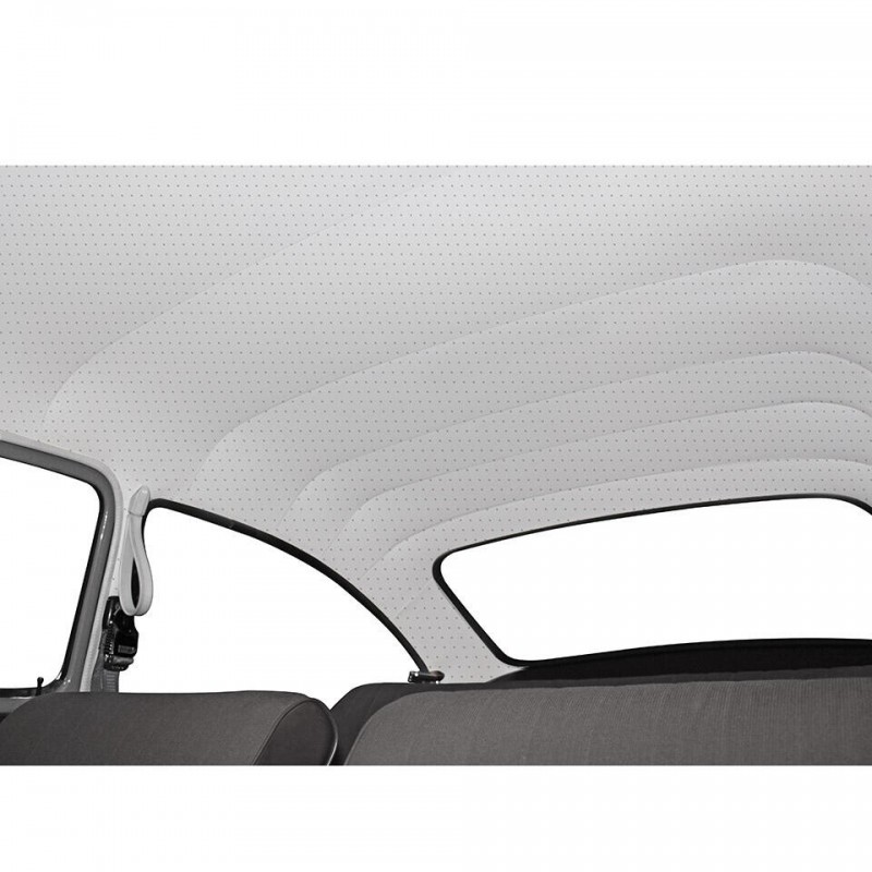 CIEL DE TOIT BLANC EN VINYLE PERFORE POUR TYPE3 NOTCHBACK