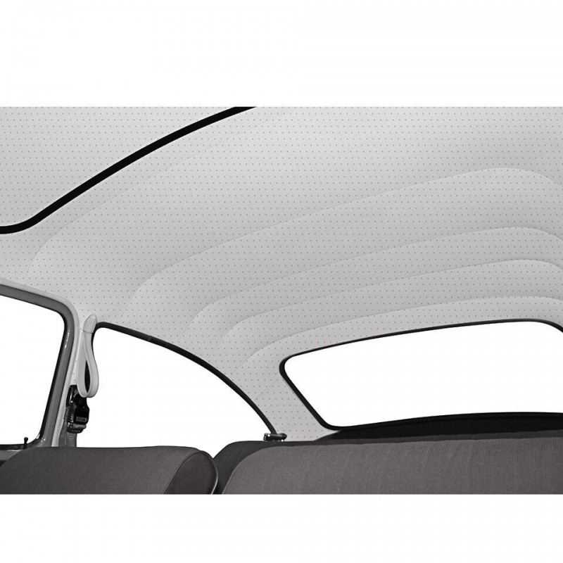 CIEL DE TOIT BLANC EN VINYLE LISSE POUR TYPE3 NOTCHBACK AVEC TOIT OUVRANT