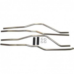 SET DE CONDUITS INOX ALLER/RETOUR ENTRE MOTEUR ET RADIATEUR Type 25 (WBX et D