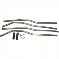SET DE CONDUITS INOX ALLER/RETOUR ENTRE MOTEUR ET RADIATEUR Type 25 (WBX et D