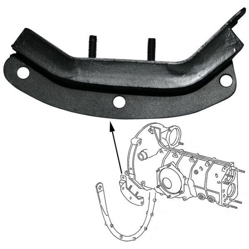 SILENTBLOC DROIT DE CLOCHE DE BOITE POUR PORSCHE 356