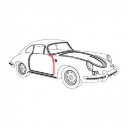 JOINT INTERIEUR DE PORTE AVANT GAUCHE OU DROIT POUR PORSCHE 356