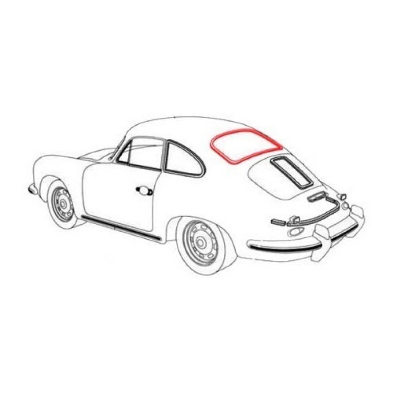 JOINT DE LUNETTE ARRIERE POUR PORSCHE 356 B T6/C