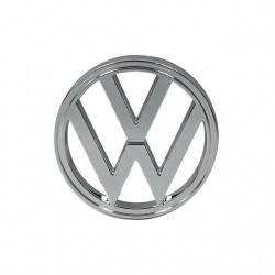 SIGLE VW FACE AVANT PLASTIQUE CHROME Type 2 01/73-07/79