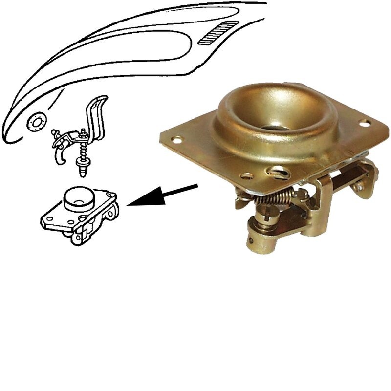 SERRURE SUR JUPE AVANT Type 1 08/68-