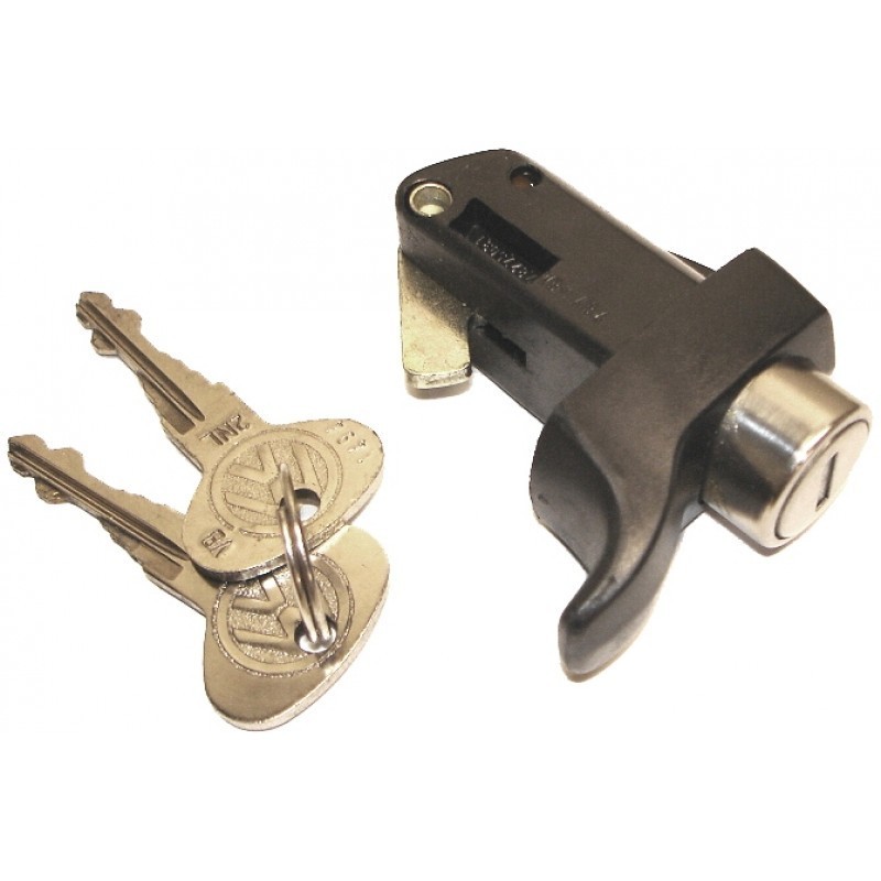 POIGNEE DE CAPOT MOTEUR NOIRE Type 2 08/71-
