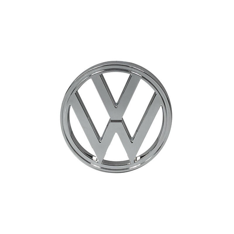 SIGLE VW FACE AVANT PLASTIQUE CHROME Type 2 01/73-07/79