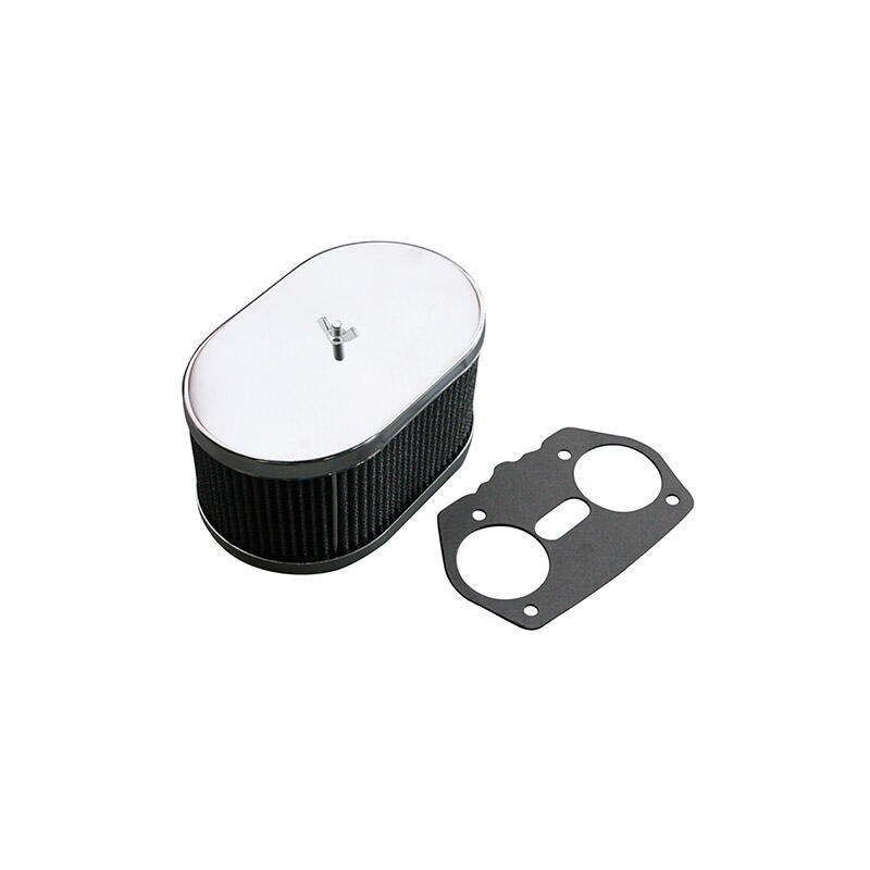 FILTRE A AIR OVAL CHROME IDF/DELLORTO