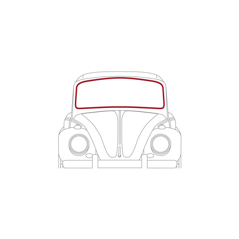 JOINT DE PARE-BRISE POUR JONC CHROME CABRIOLET 57-64