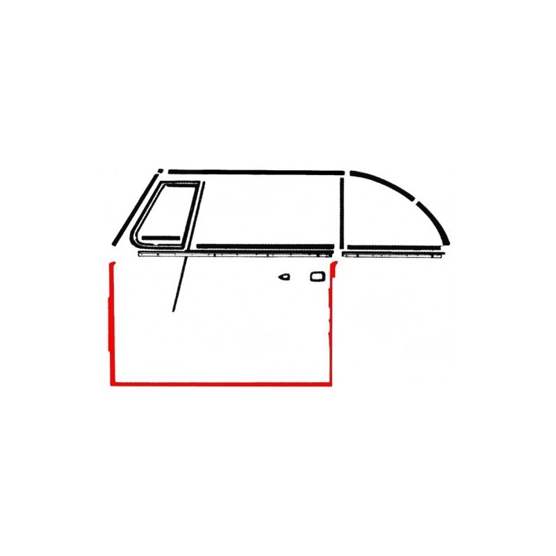 JOINT DE PORTE POUR CABRIOLET GAUCHE