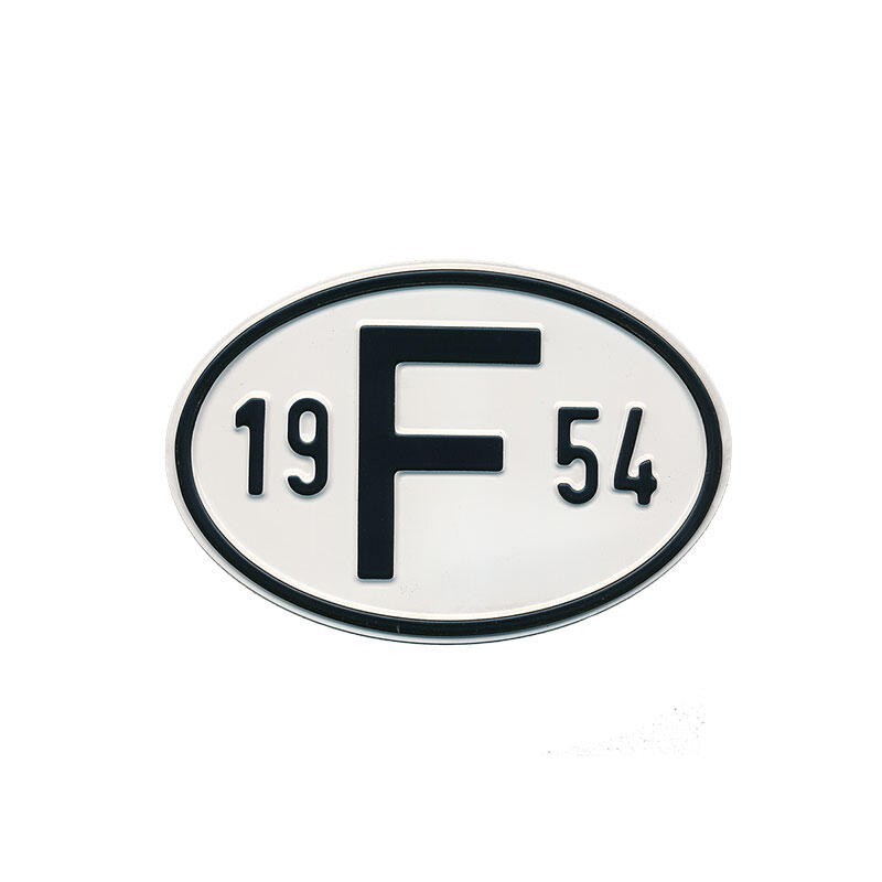 PLAQUE NATIONALITE FRANCE (1954)