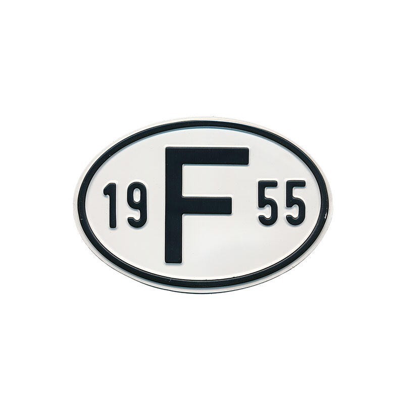 PLAQUE NATIONALITE FRANCE (1955)