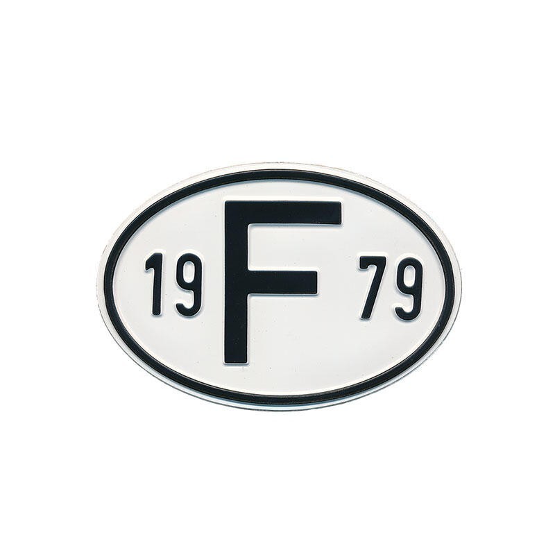 PLAQUE NATIONALITE FRANCE (1979)