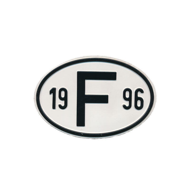 PLAQUE NATIONALITE FRANCE (1996)