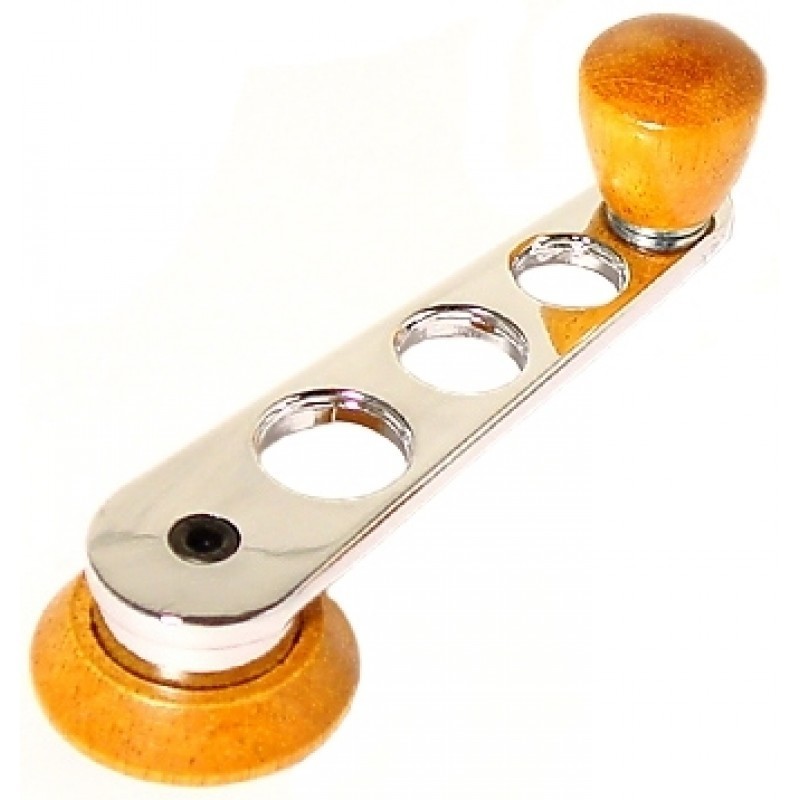 MANIVELLES DE VITRE CHROME/BOIS Type 1
