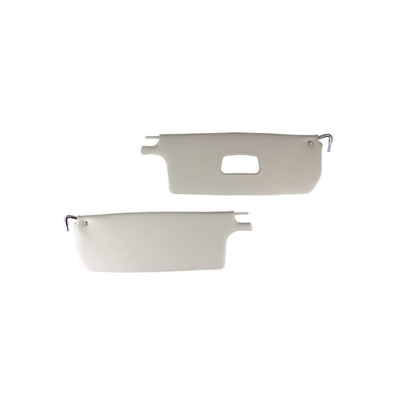 PARE-SOLEIL POUR CABRIOLET 08/64-07/72 (BLANC AVEC MIROIR)