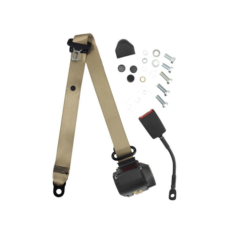 CEINTURE DE SECURITE AVANT 3 POINTS A ENROULEUR (BEIGE)