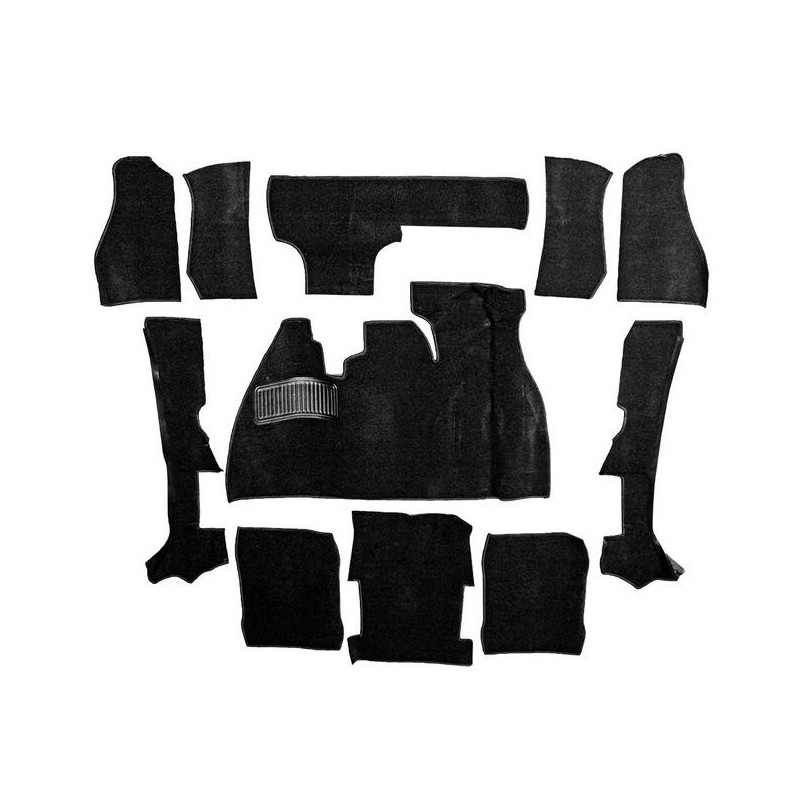 KIT DE MOQUETTE NOIRE BOUCLEE Type 1 CABRIOLET 1303