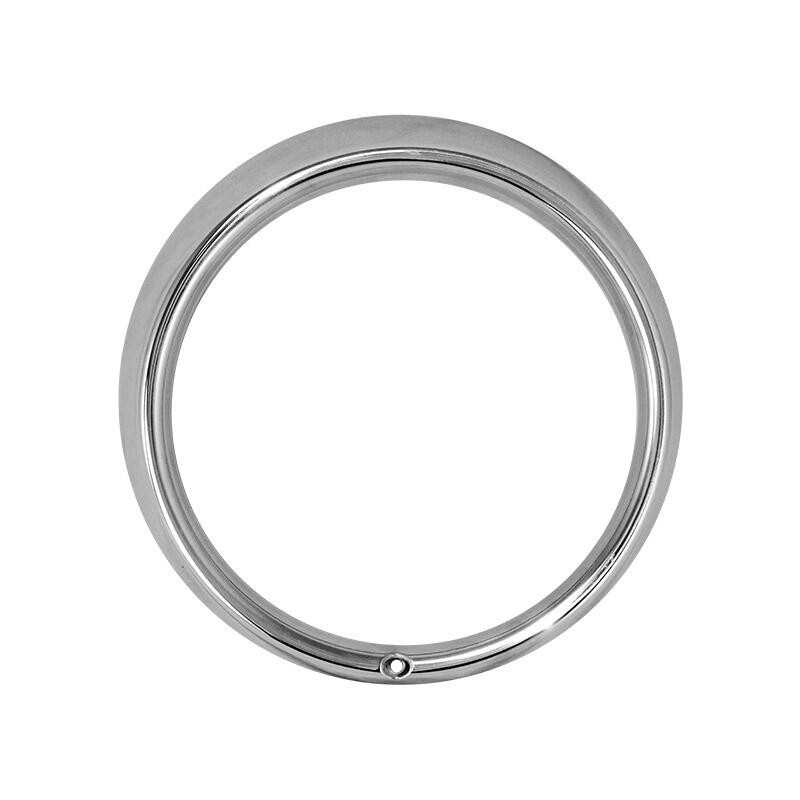 CERCLAGE DE PHARE ROND A 1 TROU INOX (VIS DE REGLAGE SUR LE PHARE)