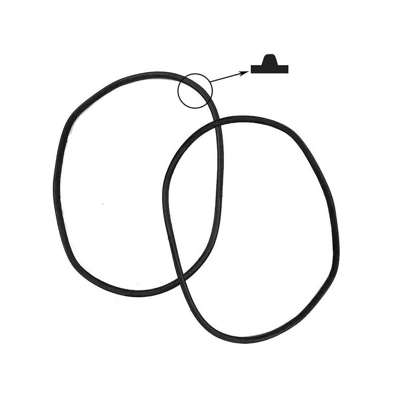 JOINTS CAOUTCHOUC ENTRE PHARE ET AILE (2) - PHARES OVALES