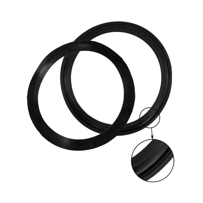 CAOUTCHOUC ENTRE VERRE ET CERCLAGE (2) - PHARES OVALES