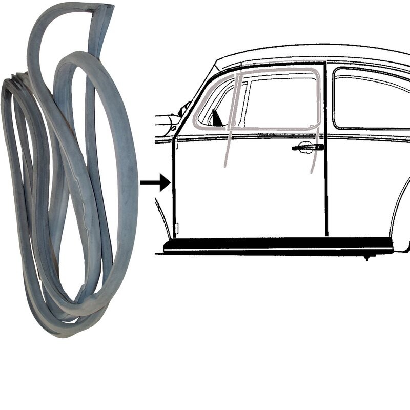 JOINT DE PORTE GAUCHE Type 1 12/47-07/66 Qualité Supérieure