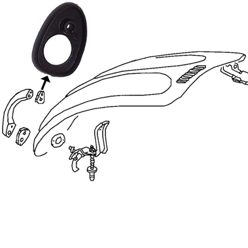 JOINT SUPERIEUR DE POIGNEE CAPOT AVANT Type 1