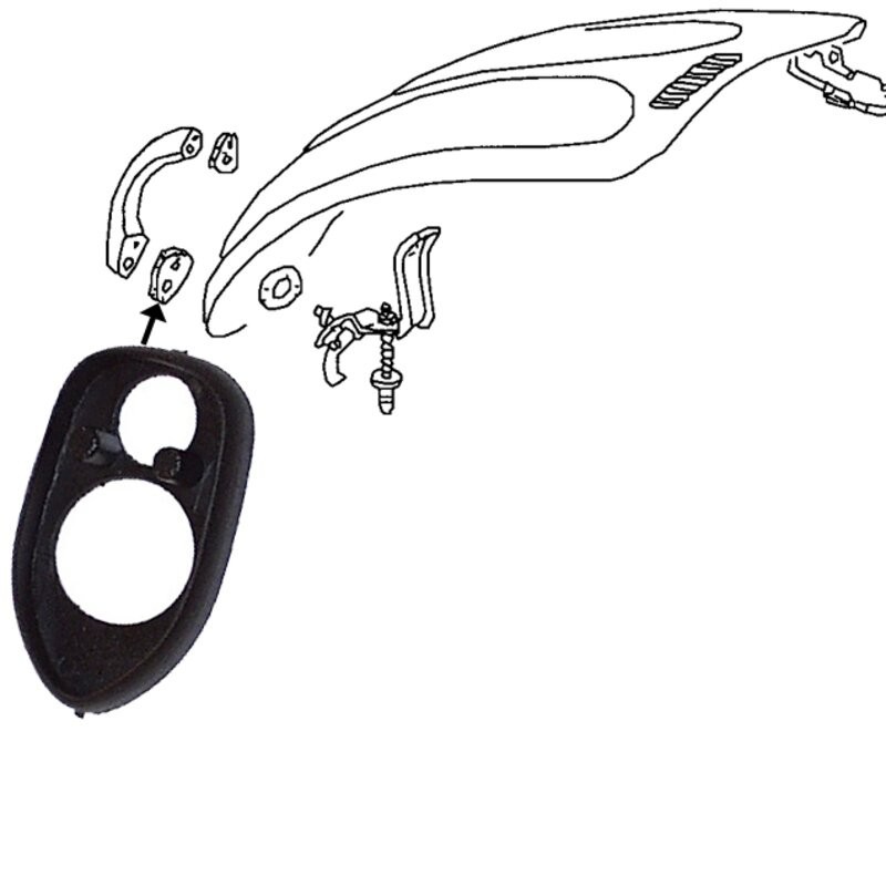 JOINT INFERIEUR DE POIGNEE CAPOT AVANT Type 1