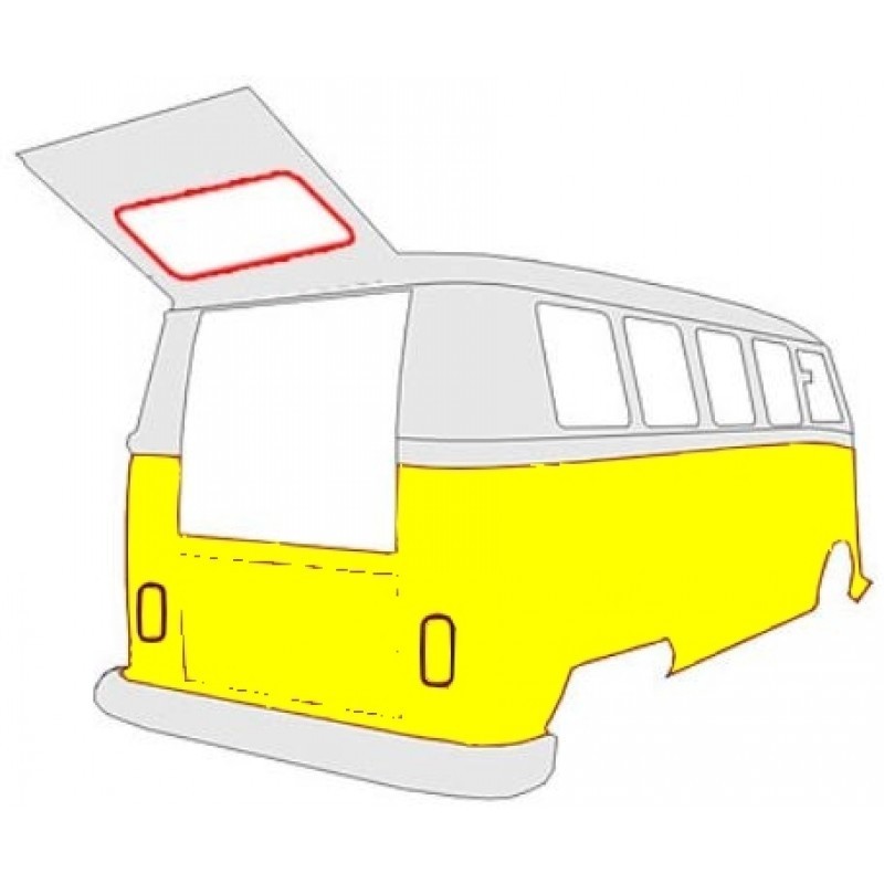 JOINT DE VITRE DE HAYON Type 2 08/63-07/79 (Qualité Supérieure)